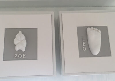 Fuß- und Pfotenadruck